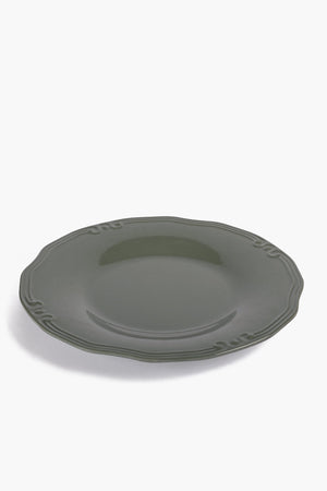 Melamine Round Plate with Decorative Edge (33cm)