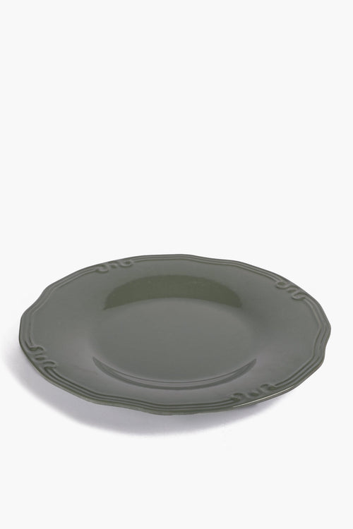 Melamine Round Plate with Decorative Edge (33cm)