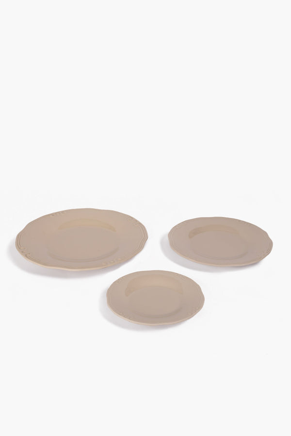 Melamine Dinner Plate with Decorative Edge (27cm)