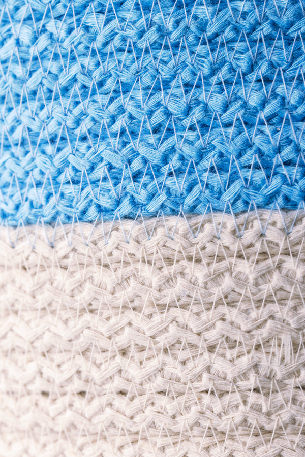 Striped Cotton Rope Basket