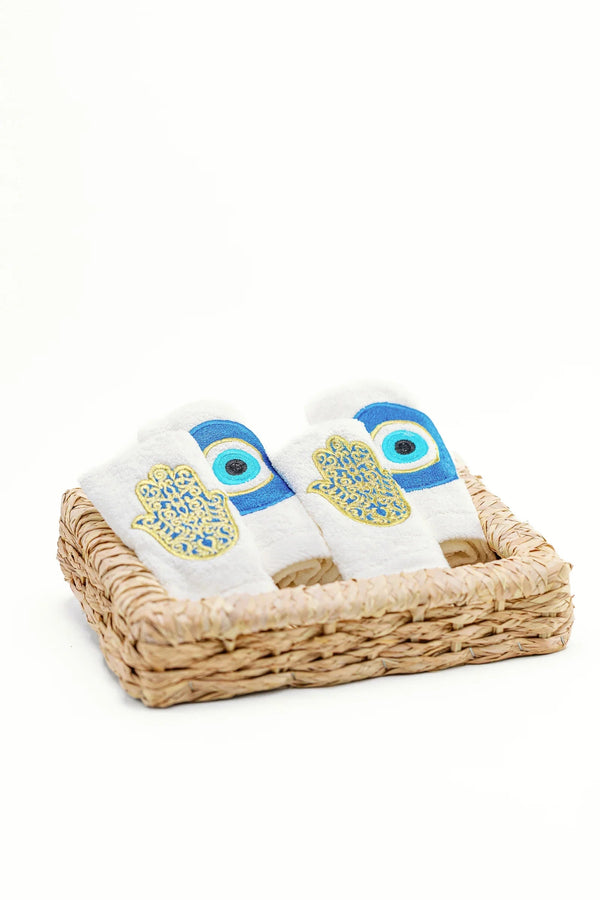 Embroidered Guest Towels (Pack of 4)