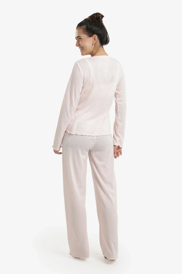 Self Pattern Pyjama Set