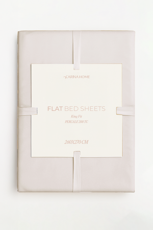 Percale Flat King Bedsheet (TC200)
