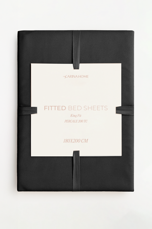 Percale Fitted King Bedsheet (TC200)