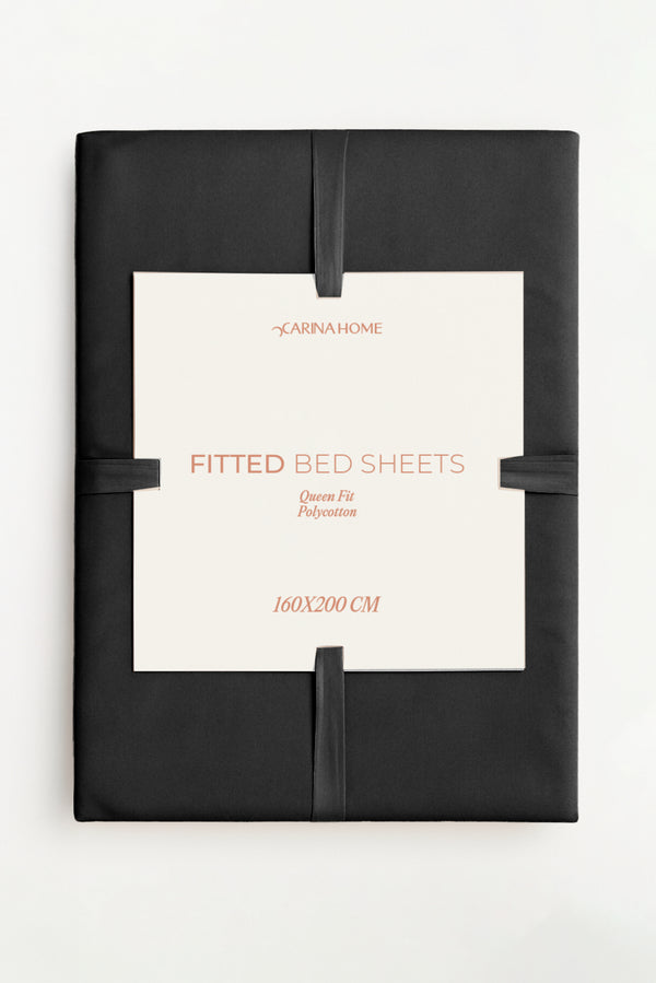 Percale Queen Fitted Bedsheet Per(TC300)