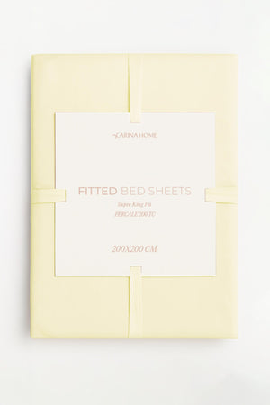 Percale Fitted Super King Bedsheet (TC200)