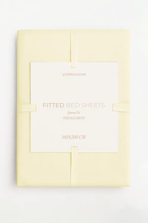 Percale King Fitted Bedsheet (TC200)