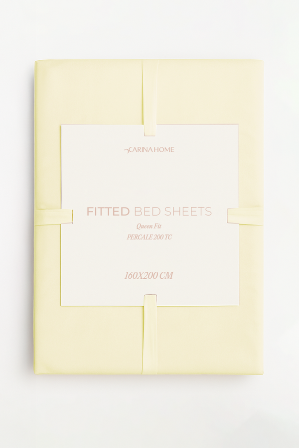 Percale King Fitted Bedsheet (TC200)