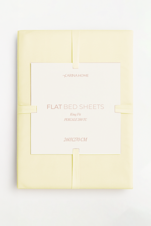 Percale Flat King Bedsheet (TC200)
