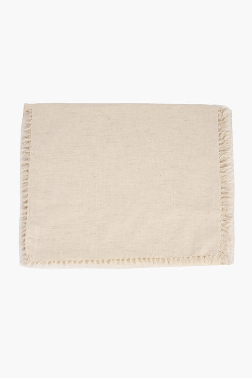 Linen Off White Table Runner