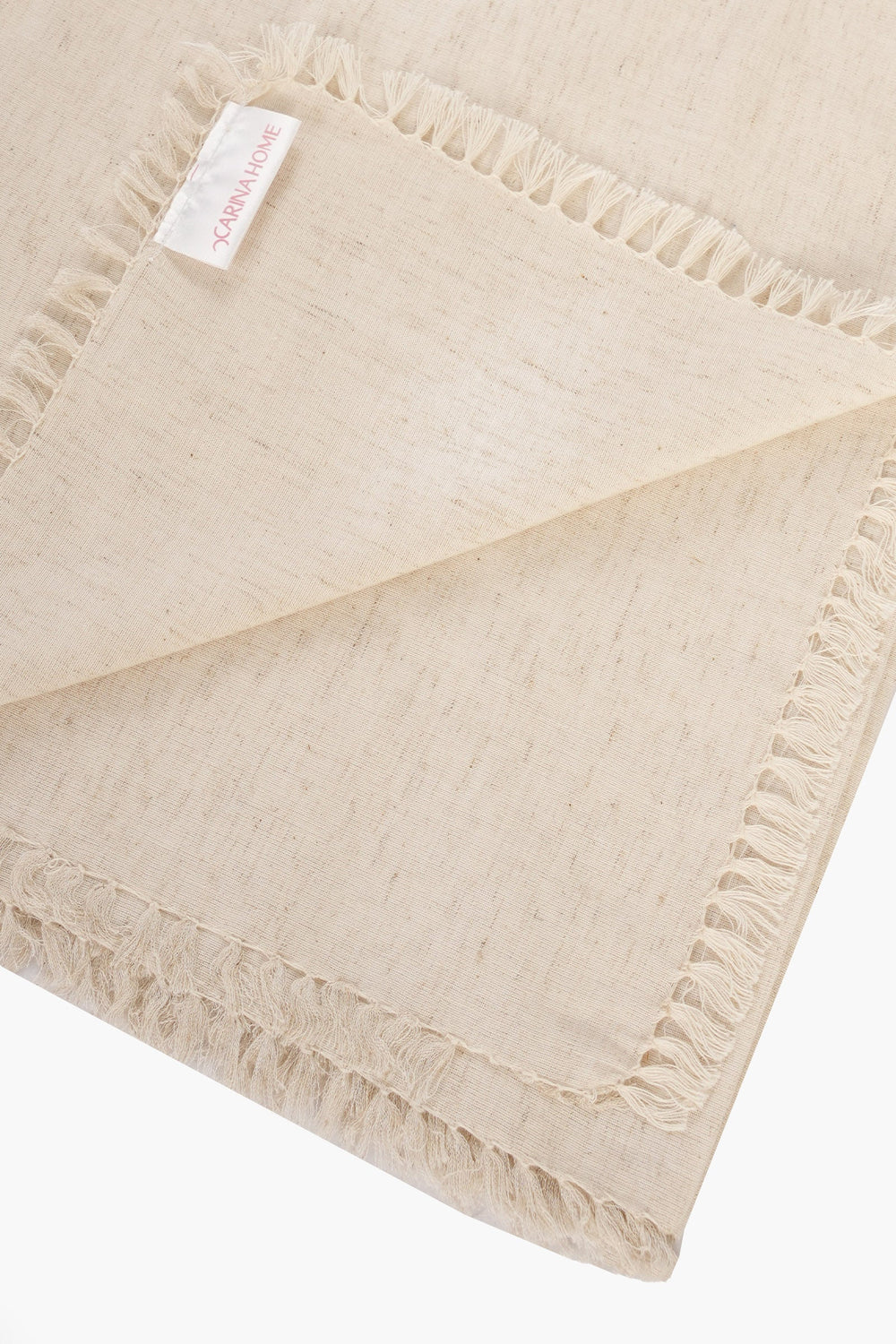 Linen Off White Table Runner