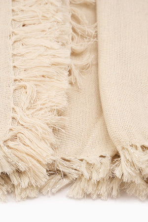 Linen Table Cloth With Silver Details