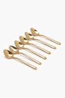 Gold Tea Spoon Set (Pack of 6)