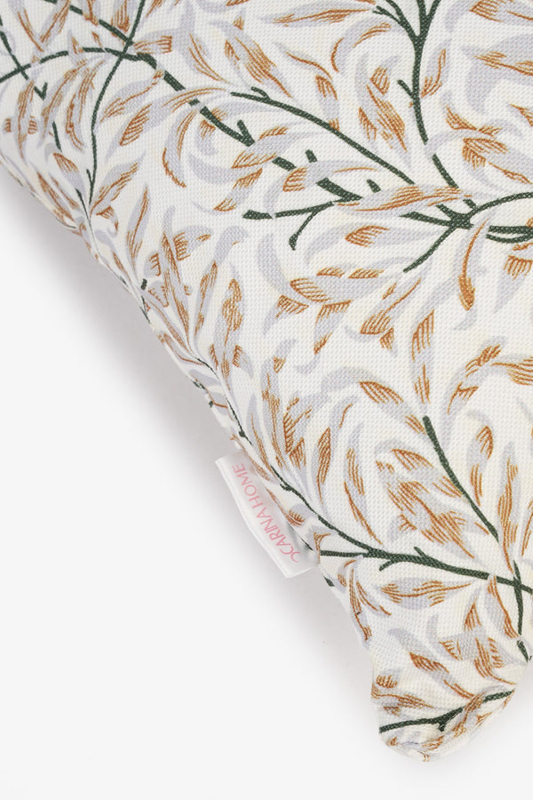 Beige Leafy Cushions