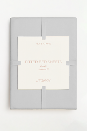 Sateen Fitted King Bedsheet (TC600)