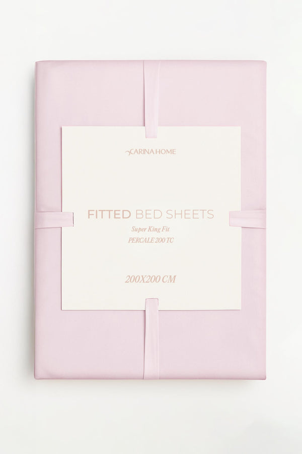 Percale Fitted Super King Bedsheet (TC200)
