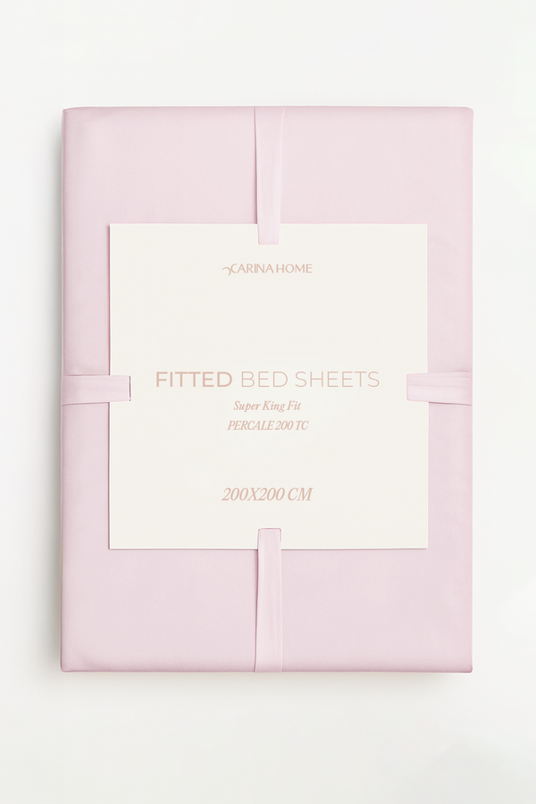 Percale Fitted Super King Bedsheet (TC200)