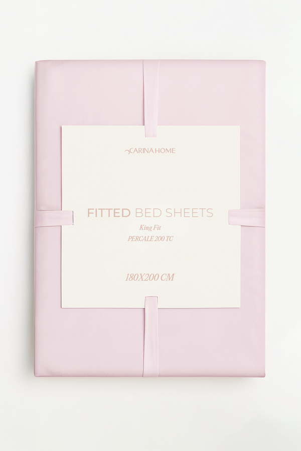 Percale Fitted King Bedsheet (TC200)