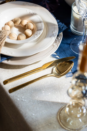 Gold Table Spoon Set (Pack of 6)