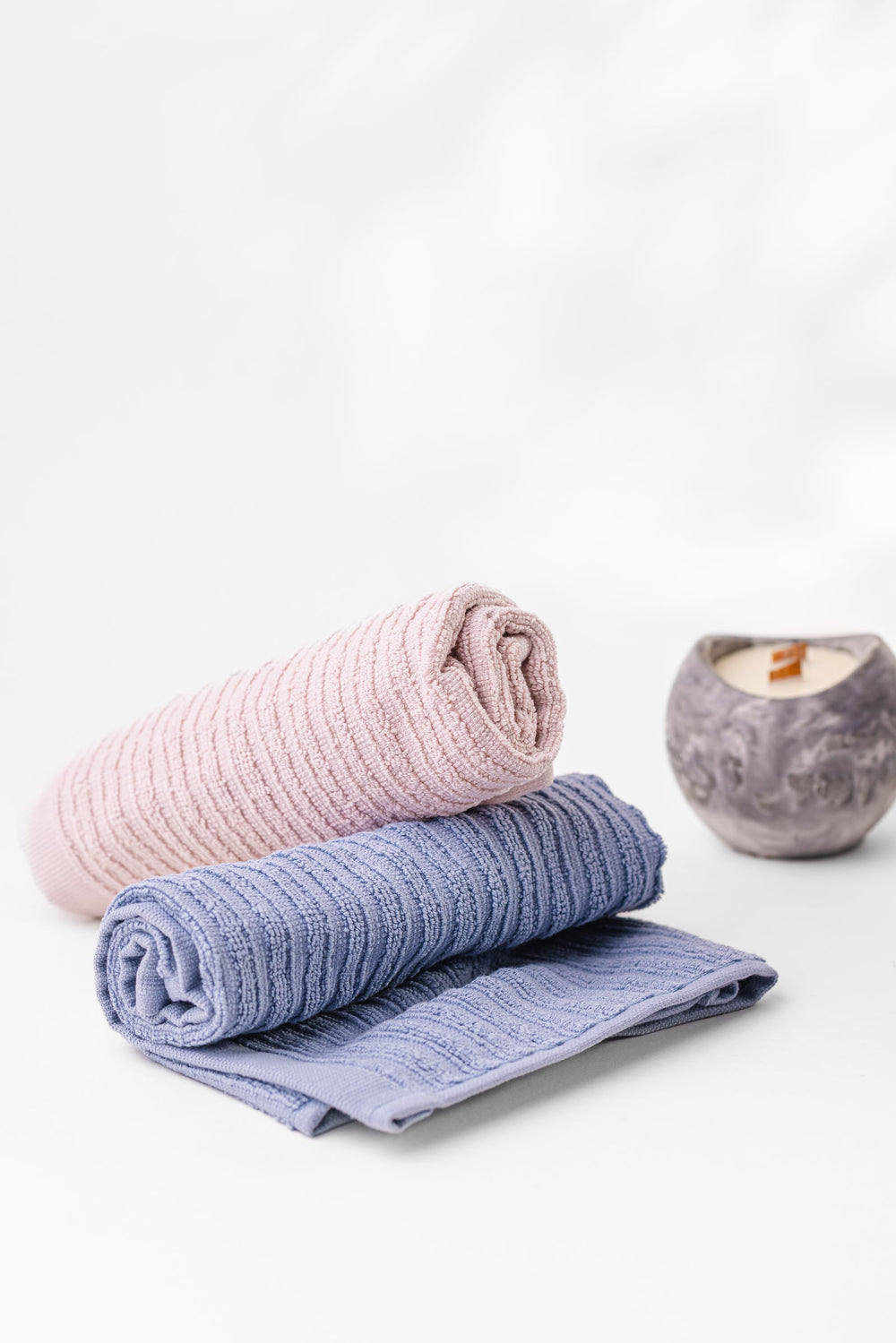 Ribbed Guest Towels (Pack of 3)