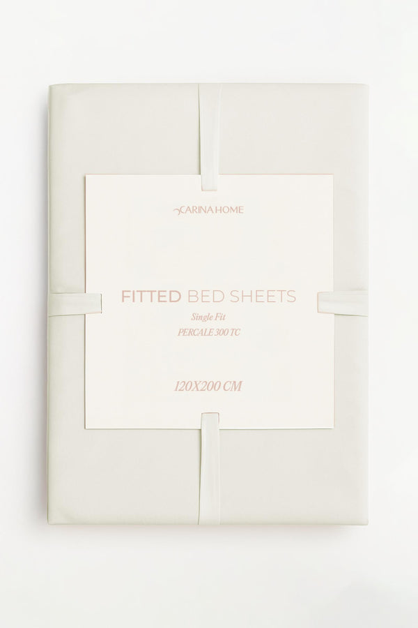 Percale Fitted Single Bedsheet (TC300)