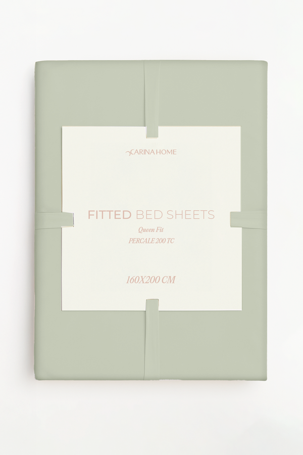 Percale King Fitted Bedsheet (TC200)