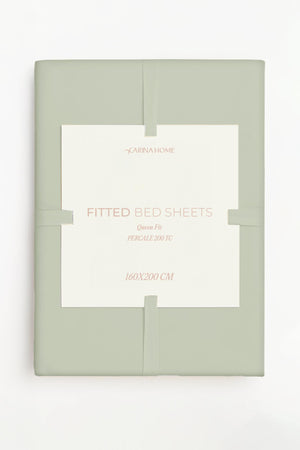 Percale Fitted Queen Bedsheet (TC200)