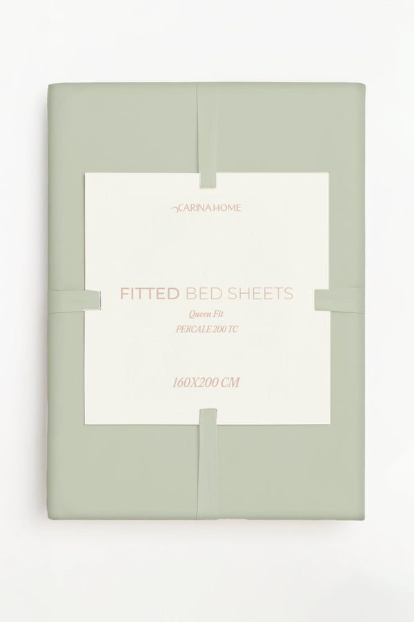 Percale Fitted Queen Bedsheet (TC200)
