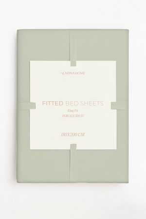Percale Fitted King Bedsheet (TC200)