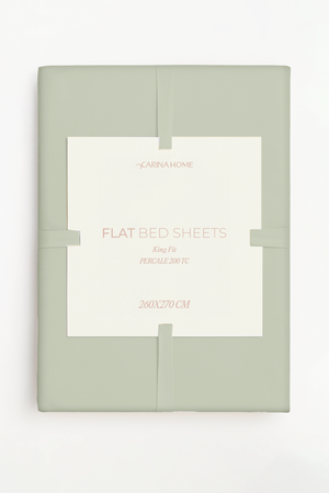 Percale Flat King Bedsheet (TC200)