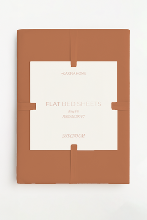Percale Flat King Bedsheet (TC200)