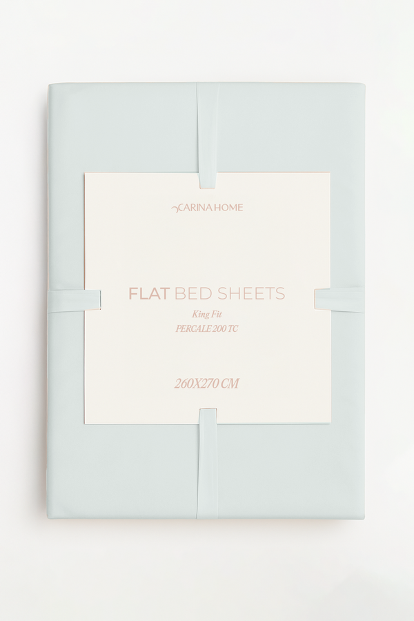 Percale Flat King Bedsheet (TC200)