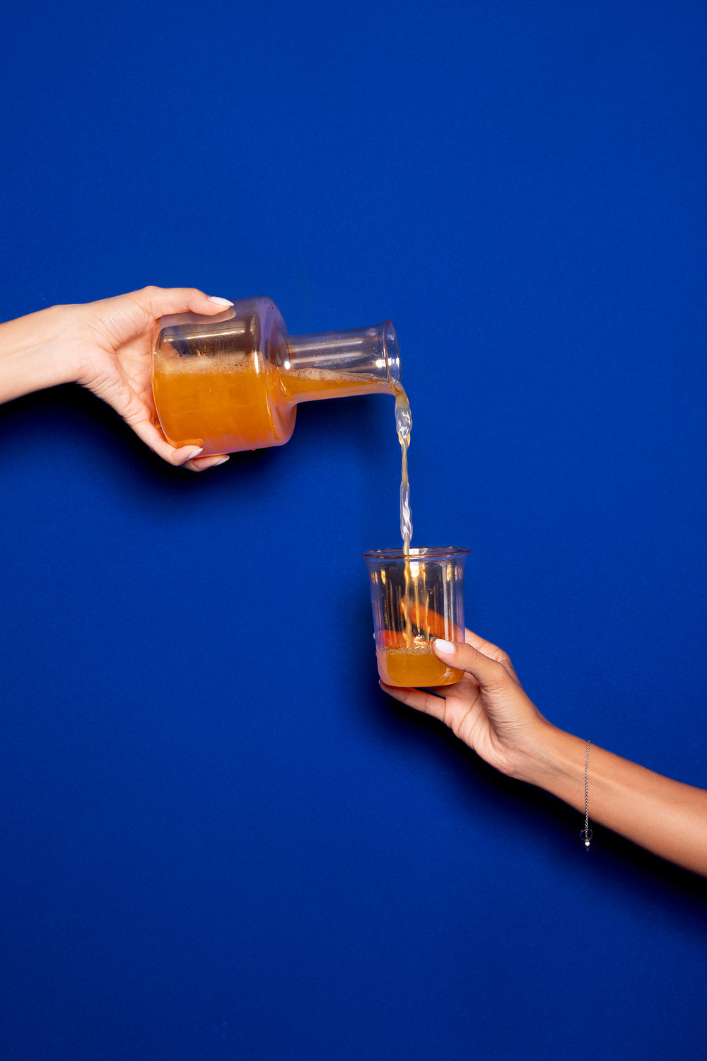 Glass Jug with Matching Cup