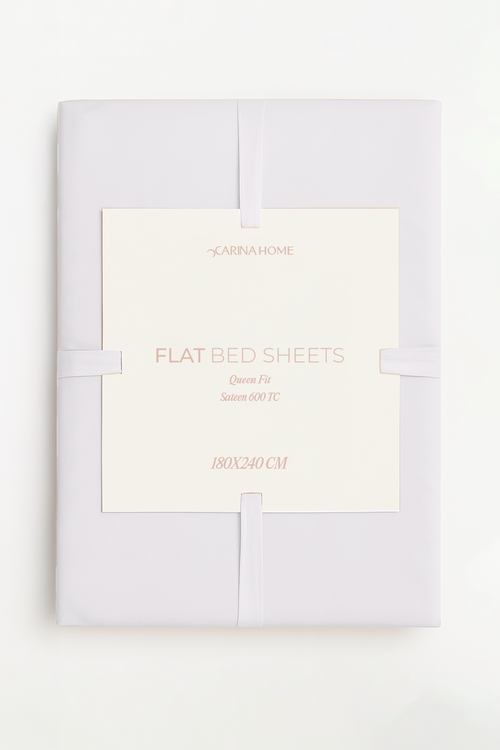 Sateen Flat Queen Bedsheet (TC600)