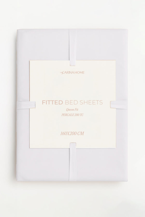 Percale Fitted Queen Bedsheet (TC200)
