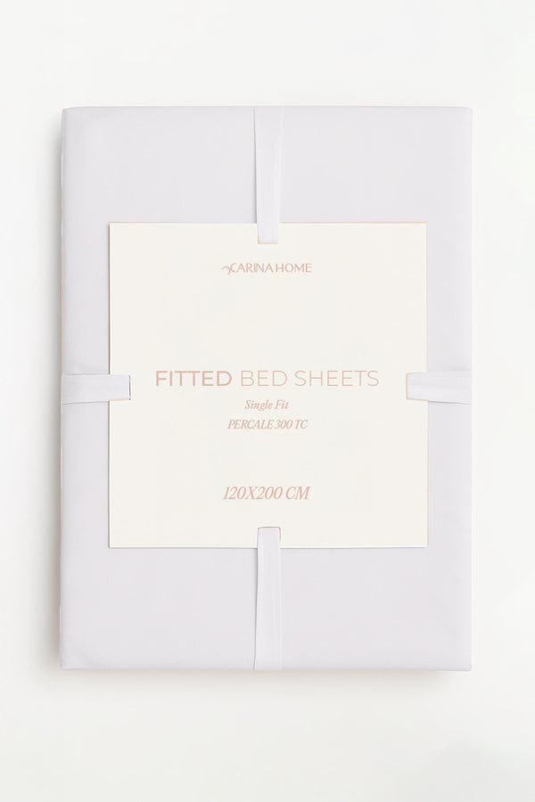 Percale Fitted Single Bedsheet (TC300)