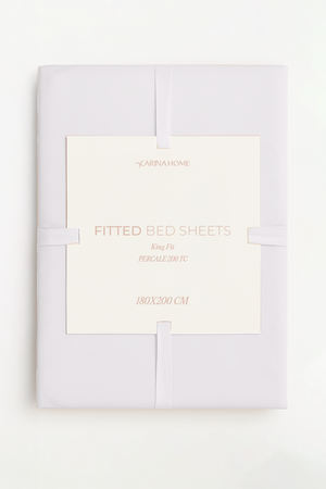 Percale Fitted King Bedsheet (TC200)