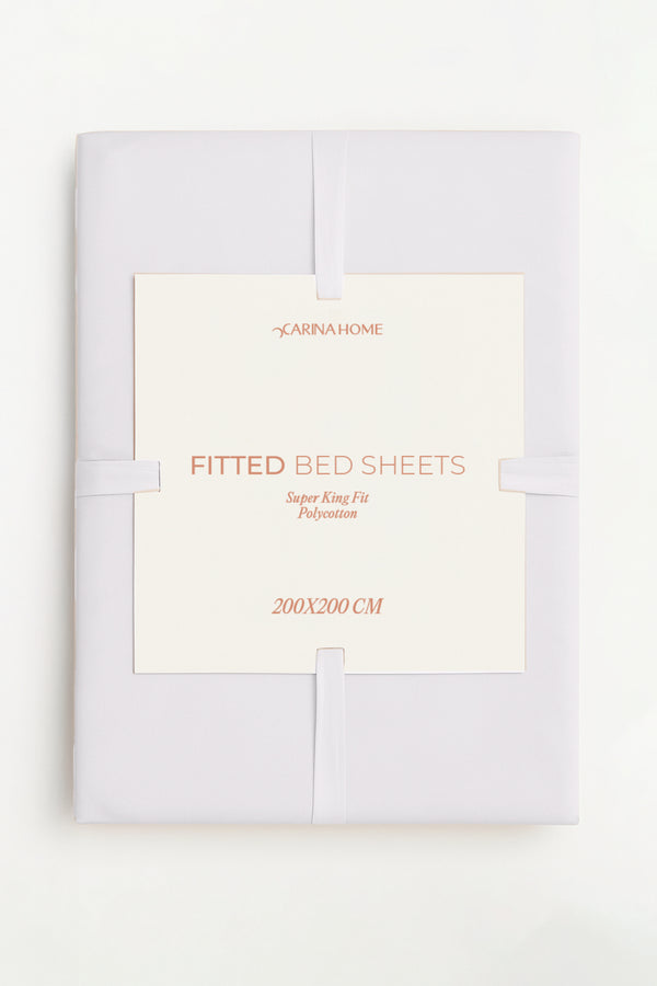Percale Fitted Super King Bedsheet (TC600)